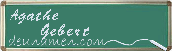 Agathe Gebert Visitenkarte